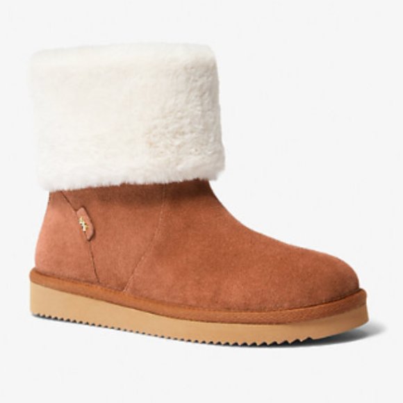 MICHAEL KORS Faux Fur Trim Suede Boot - Picture 1 of 3